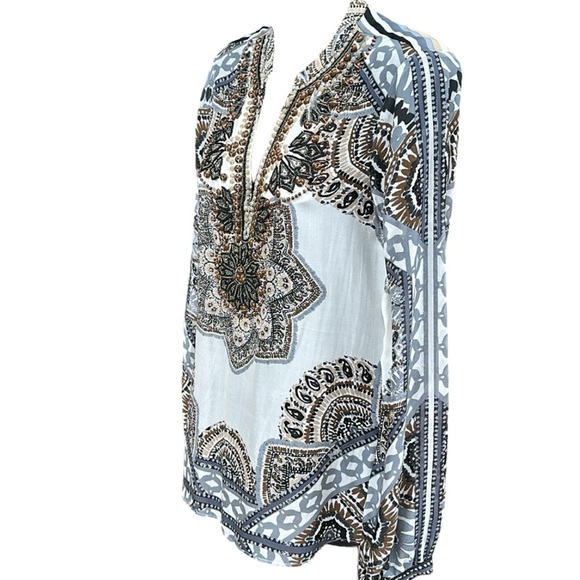 HALE BOB beaded silk sheer tunic,Small, NWT - Picture 6 of 13